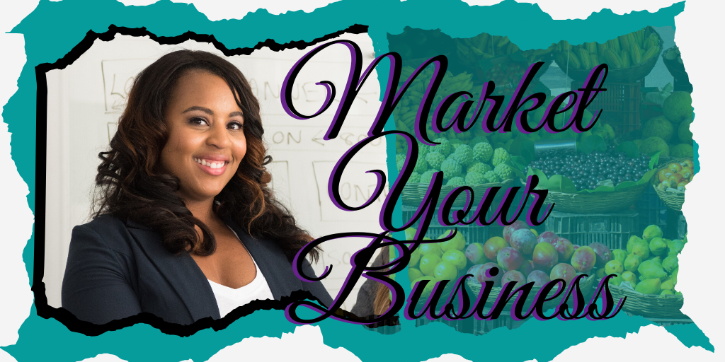 Business woman in Market Your Business page