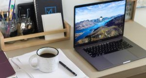 The Best Business Ideas For 2025 and Beyond Minimal workspace setup with laptop, coffee, and notepad representing business planning and entrepreneurship since 2023, highlighting the best business ideas for 2025.