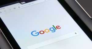 10 Free Chrome Extensions That’ll Make Your Workday Easier Tablet displaying Google Chrome browser on screen, symbolizing productivity tools and free Chrome extensions that make work easier.