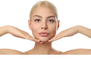 10 Easy Beauty Tips You Can Do at Home for Glowing Skin Pretty woman showing clear, healthy skin, demonstrating easy beauty tips you can do at home for glowing skin