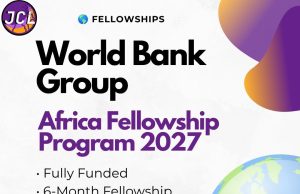 World Bank Group Africa Fellowship Program 2027 | Fully Funded Fellowship for PhD Candidates Featured image for the World Bank Group Africa Fellowship Program 2027, a fully funded six-month fellowship for eligible PhD candidates and recent graduates from Sub-Saharan Africa.