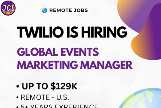 Twilio Is Hiring a Remote Global Events Marketing Manager: Salary, Requirements & How to Apply Twilio remote Global Events Marketing Manager job with salary up to $129K